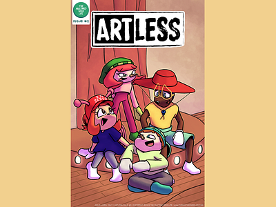 ARTLESS Issue #2 – an original comic series | Comic Cover artless cal cal mustardseed cartoon character characters comic comic cover cover design digital hobey illustration issue jesus loves you!!! moxie moxie mustardseed original sue the mustard seed life