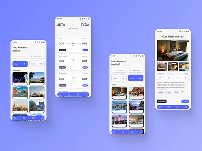 Travel Mobile App | Flight & Hotel App flight app flight mobile app flighthotel app hotel app hotel mobile app mobile app mobile app design mobile app simple design travel app ui ui design uiux design ux