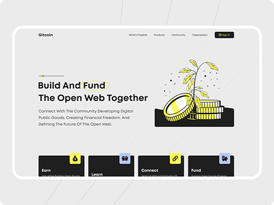 Open source Web3 website for Community building bitcoin blockchain ui blockchain website branding crypto currency crypto ui crypto website cryptocurrency webiste design funding website open source website uiux vector web 3.0 web agency web design web3 web3 website website