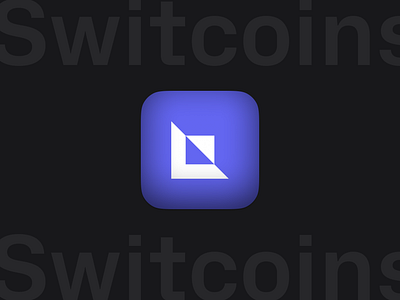 Switcoins App Logo app chart converter currency design digital exchange finance fintech funds icon logo minimal mobile money rate transfer ui uiux ux