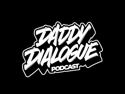 Daddy Dialogue calligraphy font lettering logo logotype typography vector