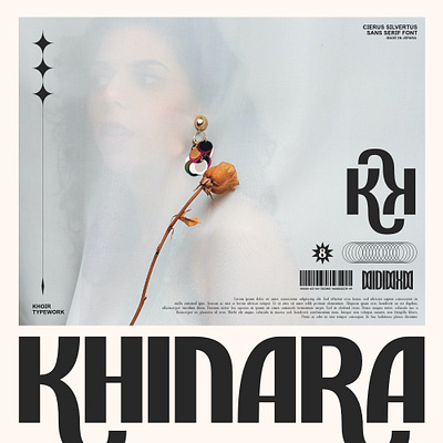 KHINARA branding design display font font fonts graphic design heading font headline font logo modern font new font poster sans serif type typeface typography unique font y2k y2k font y2k poster