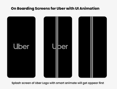 Uber - Onboarding screens animation branding graphic design motion graphics ui