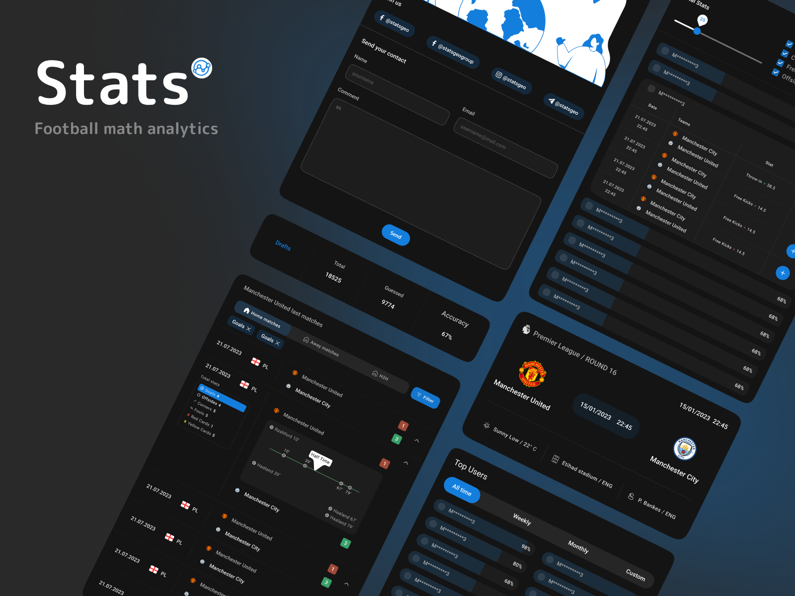 Stats by Giorgi Mamulashvili on Dribbble