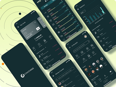 ChaChing - A Fin-Tech app. finance mobile app ui