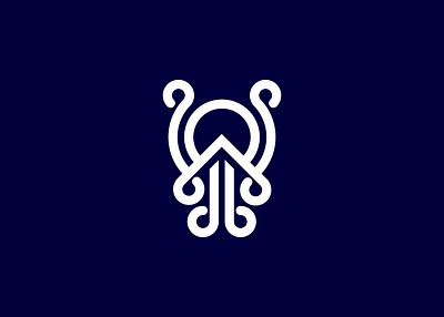 Octopus logo label