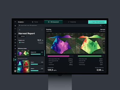 Fieldwise: Transforming Agriculture Impactfully ag agriculture agriculturetech agtech desktop digital farm farming impact precision agriculture precisionag report sustainability technology ui uiux ux variable rate application vra yield