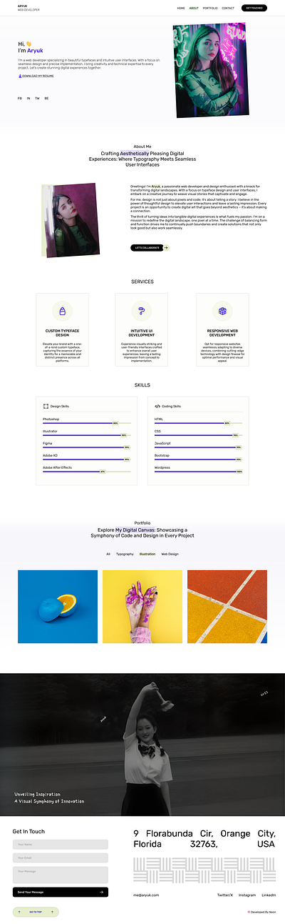 Portfolio app branding design desktop graphic design illustration logo portfolio ui ui design vector web design website