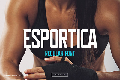 Esportica Regular display esportica font header header font headline modern sans serif sports sporty typeface typography