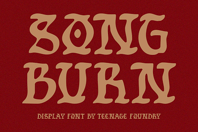 TF Song Burn - Display Font blackletter branding decorative design display font fonts illustration logo merchandise retro typeface typography vintage