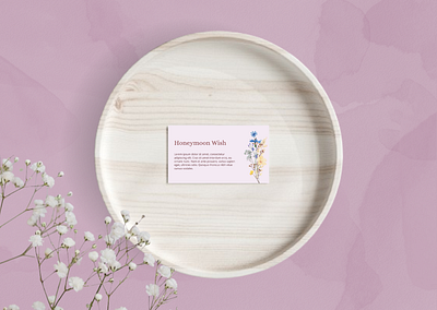 Card honeymoon wish 3d animation branding card flower graphic design invitation logo motion graphics ui wedding