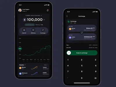 Crypto Mobile App crypto finance mobile apo ui