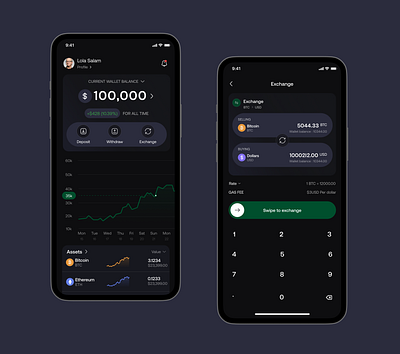 Crypto Mobile App crypto finance mobile apo ui