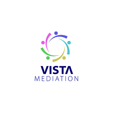 Vista Mediation branding logo logo design