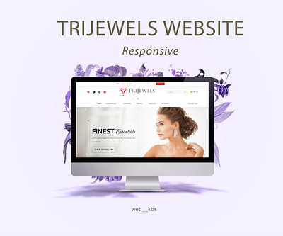 TRIJEWELS Responsive Website design accessory website design diamond luxury items ui ui design ui ux