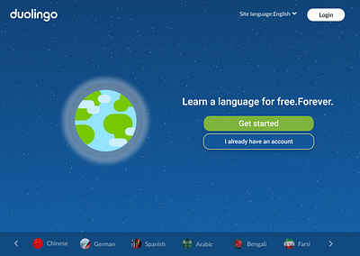 duolingo Website Redesign design graphic design landing page redesign ui ux web design