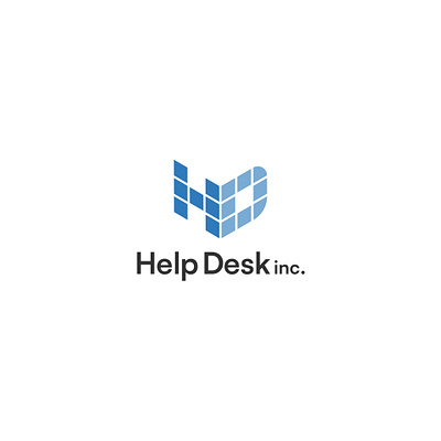 Help desk branding logo logo design