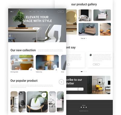 Furniture Website Design app app design banner design design furniture furniture app design furniture website design graphic design logo ui ui design uiux design ux design web design website website design