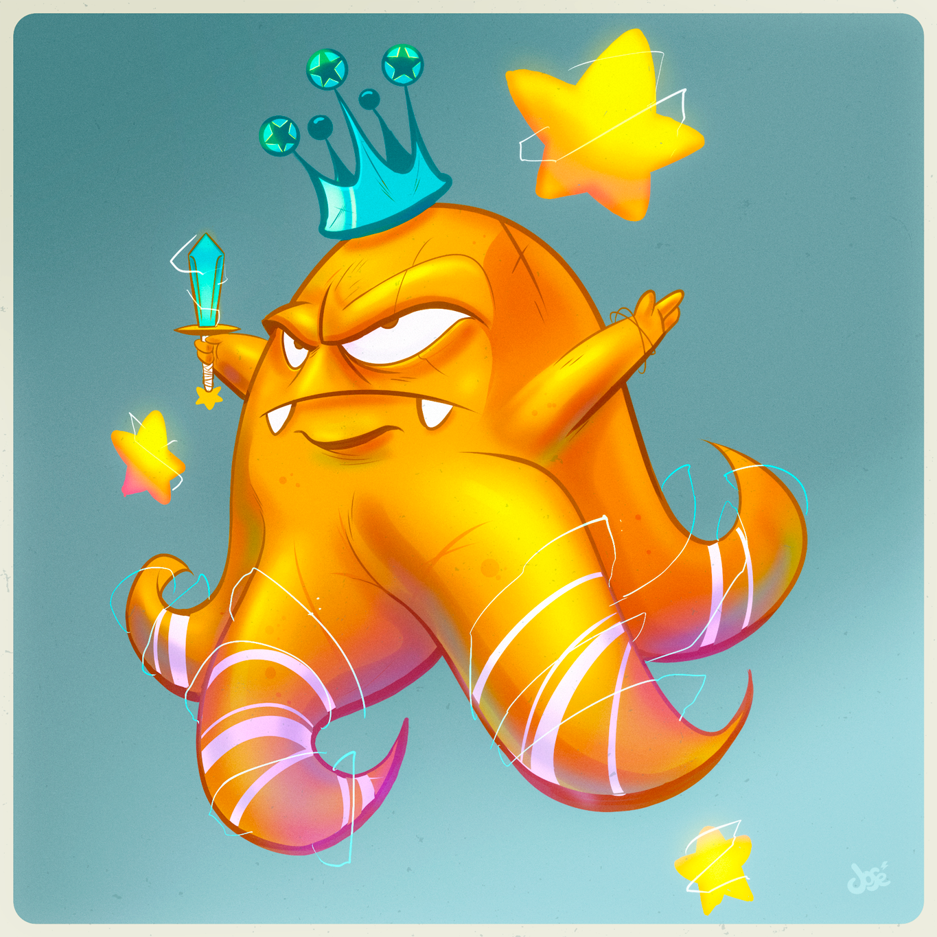 King Squishy! art characterdesign creature digitalart digitalpainting illustration
