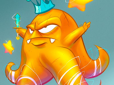 King Squishy! art characterdesign creature digitalart digitalpainting illustration