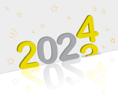 New year 2024 branding graphic design logo motion graphics