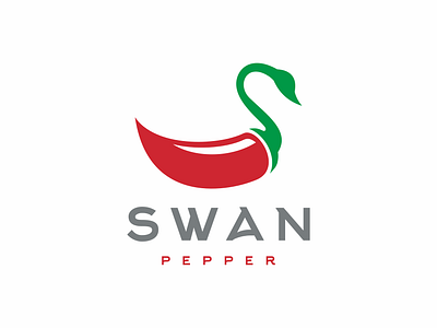 swan + pepper brand branding design graphic design logo pepper swan