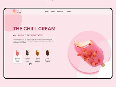 Ice cream web design I figma design figma graphic design illustration landingpage ui uidesign uiux web webdesign