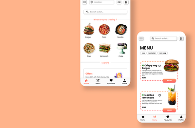 SnackSphere -Food delivery app (Case Study) case study creative delivery app digital figma food app graphic design mobile mobile app product design uder experience ui ux uxui design