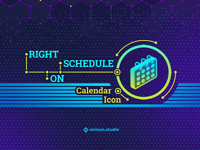 Don't worry... You are right on schedule! animated logo animation design graphic design icon logo lottie motion graphics ui