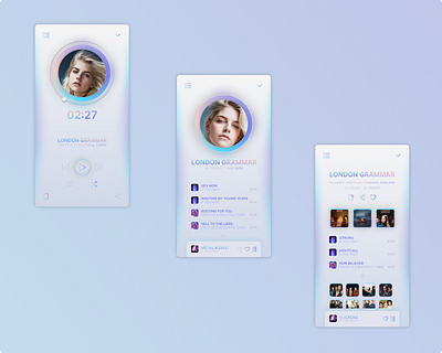 Concept - Music Player App app design graphic design ui ux