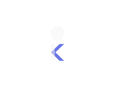 K brain brand branding design graphic design illustration letter logo modern smart