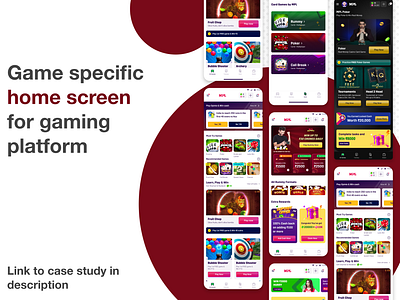 Apk/Game specific home screen for gaming platform ab testing gaming information architecture ui ux