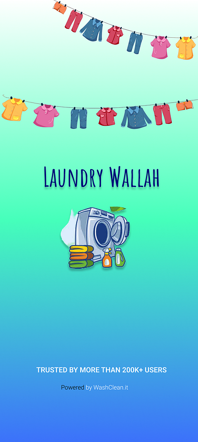 LAUNDRY WALLAH | Laundry App Design laundry app logo mockup sample ui ui ux