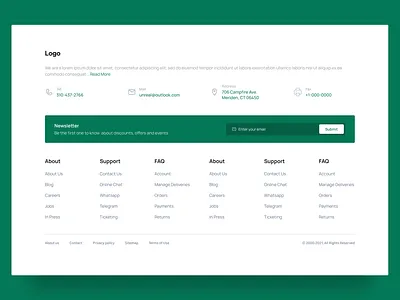 Footer Concept branding figma illustration inspiration landing landingpage