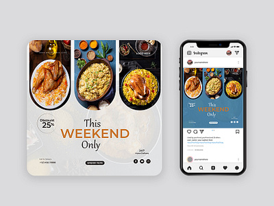 Chicken Biryani Social Media Post Design beef chicken biryani social media post design mutton chicken