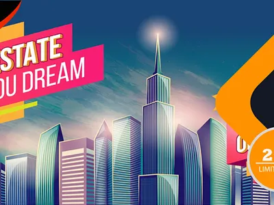 Real estate banner design banner design branding design email template figma design graphic design illustration landing page design realestatedesign ui uidesign