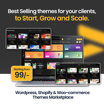 Best Selling Themes for your Clients Starting at ₹ 99 Only gpl marketplace templatemonster templates themeforest themes ui web design web development