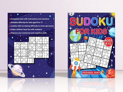 SUDOKU FOR KIDS activity book activitybook amazon kdp amazon kdp book design book cover book cover design graphic design kdp kdp activity book kdp book cover kdp low content kids activity book kids puzzle book paperback cover puzzle book puzzle book for kids sudoku puzzle book