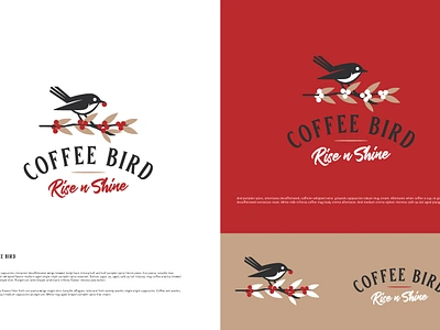 Early Bird Coffee logo design beans beverages bird branch café coffee fb food logo minimal packaging plant simple