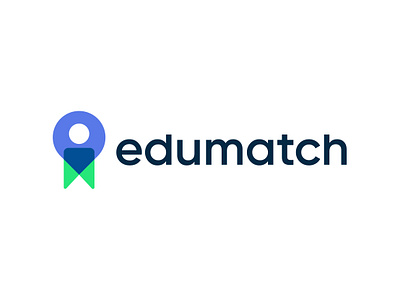 Edumatch Logo Design.(Location + Bookmark + Student) applogo book bookmark branding design education find graphic design illustration location logo logo design logodesign logoinspire modern student teacher