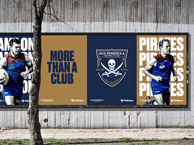 Old Peninsula FC - Posters afl branding design football graphic design logo