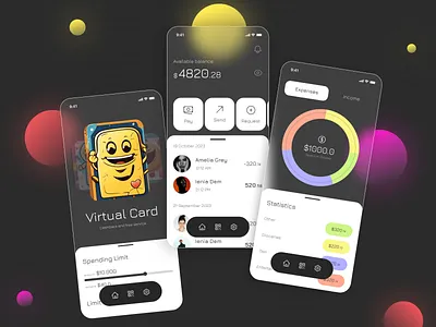Financial Mobile App ai banking app design figma finance finance app finance mobile app financial app illustration mobile app mobile app design mobile app finance typography ui ux
