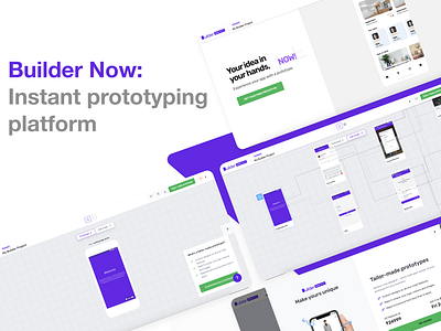 Builder Now: The Instant prototyping platform b2b e commerce prototyping ui user flow user journey ux