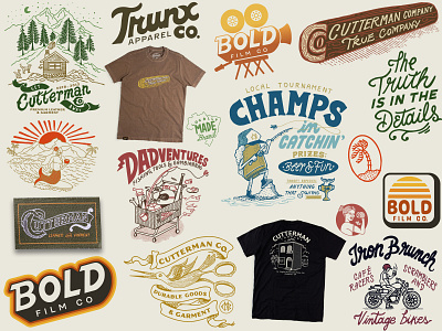 2023 in review! apparel badge branding design graphic design illustration lettering logo t shirt