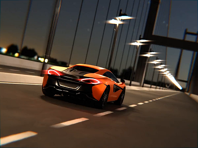 McLaren animation blender