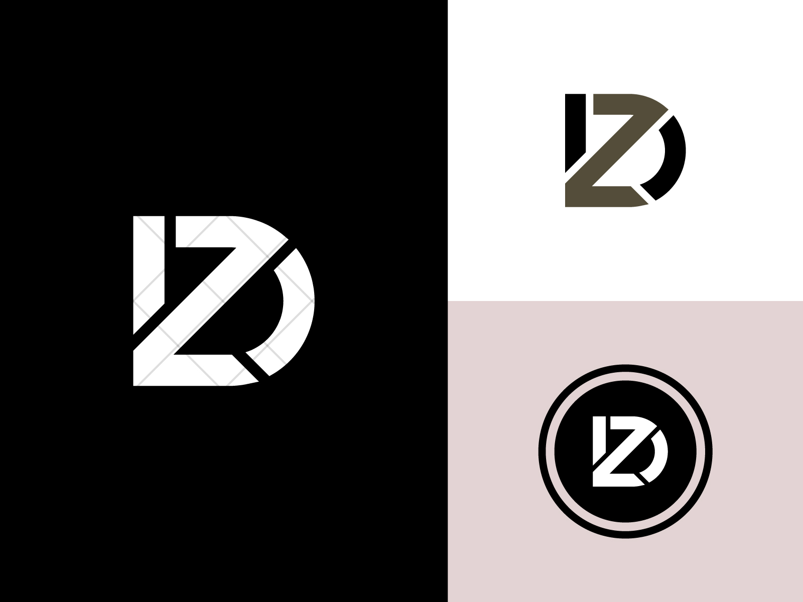 Dz Logo Monogram Metal Stock Vector (Royalty Free) 790622014 | Shutterstock