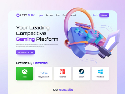 3D Gaming Room designs, themes, templates and downloadable graphic elements  on Dribbble