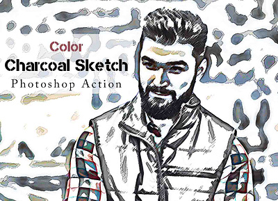 Color Charcoal Sketch Photoshop Action sketch