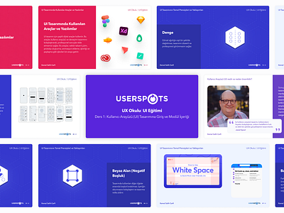 Userspots | UX School - Training Presentations design education presentation training ui ux