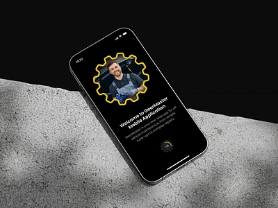 GearMaster App | Onboarding Screens app app design application black car creative design dark dark mode design gear mechanic mechanic app mobile mobile app mobile design onboarding onboarding screen onboarding screens ui ui design